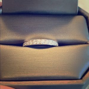 14k Channel set diamond wedding band